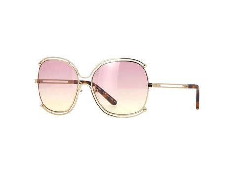 Chloe Sunglasses CE129S Isidora Gold Brown 59mm 